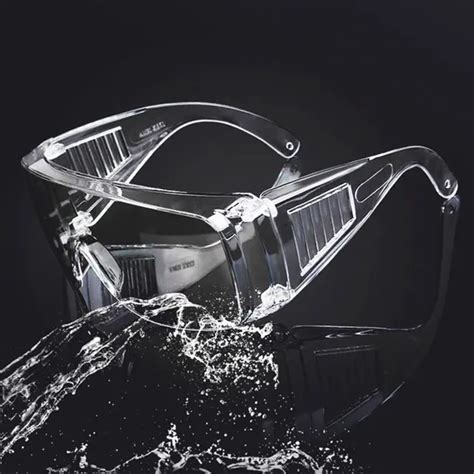 Safety Glasses Lab Eye Protection Eyewear Clear Lens Workplace Safety Goggles Anti Dust Supplies