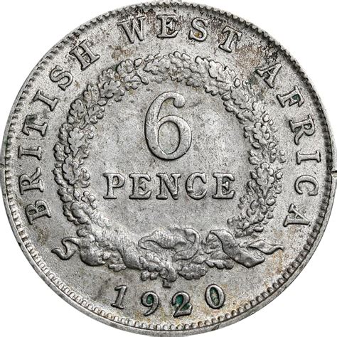 6 Pence George V África Occidental Británica Numista