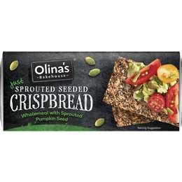 Olina S Bakehouse Just Sprouted Seeded Crispbread Wholemeal G