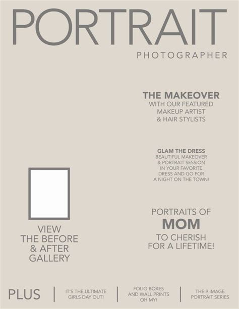 Photoshop Magazine Cover Template