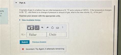 Solved Pm Core Chemistry Skill Using The Gas Law Relating Chegg