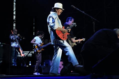 Carlos Santana during the Concert Editorial Stock Image - Image of show ...