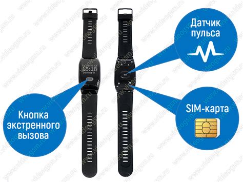 Часы-телефон с тревожной кнопкой и GPS Страж SOS GSM-Часы купить по ...