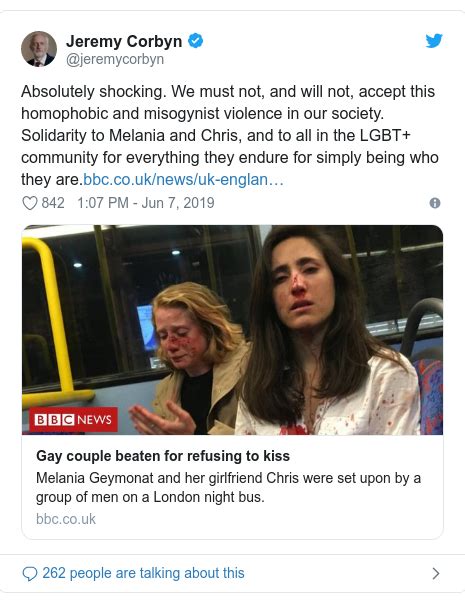 London Bus Attack Arrests After Gay Couple Who Refused To Kiss Beaten Bbc News