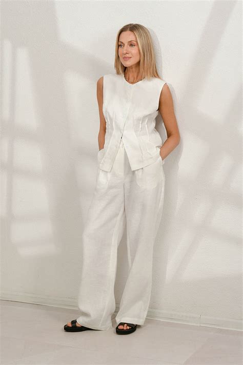 Купить женские брюки NUDE молочный Описание фото цена