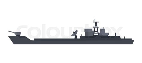 Coast Guard Cutter Flat Design Vector Illustration Stock Vector Colourbox