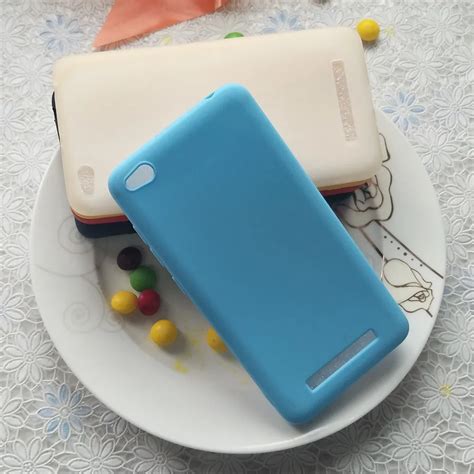 Simple Solid Color Soft Tpu Cases For Xiaomi Redmi 4a Macarons Color