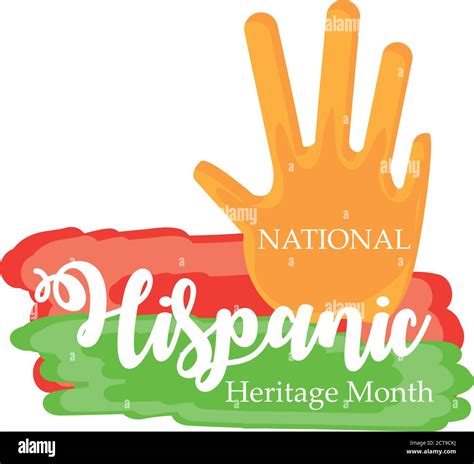 National Hispanic Heritage Month With Hand Design Culture And Latino