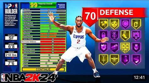 NBA 2K24 HYBRID LOCKDOWN DEFENDER BUILD BEST LOCKDOWN DEFENDER BUILD