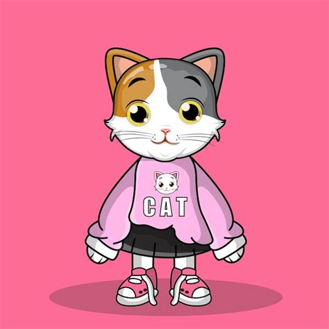 Free Vector | Vector cool cat cartoon mascot vector character