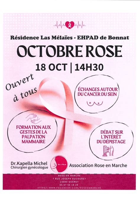 Octobre Rose Mairie De Bonnat