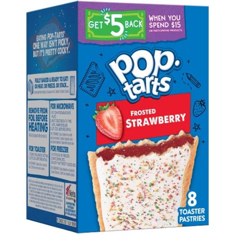 Kelloggs Pop Tarts Frosted Strawberry Toaster Pastries 8 Ct Kroger