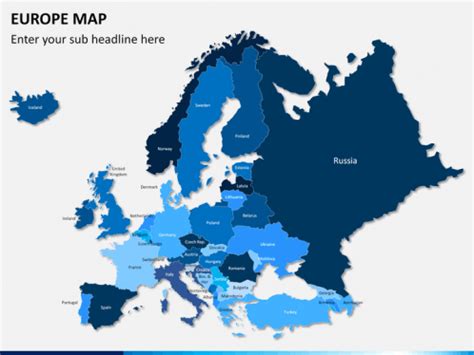 Europe Map For Powerpoint