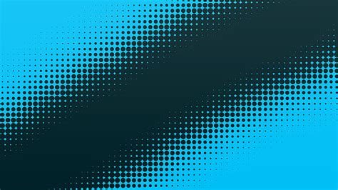 HD wallpaper: halftone pattern, digital art, graphic design, cyan, dots ...