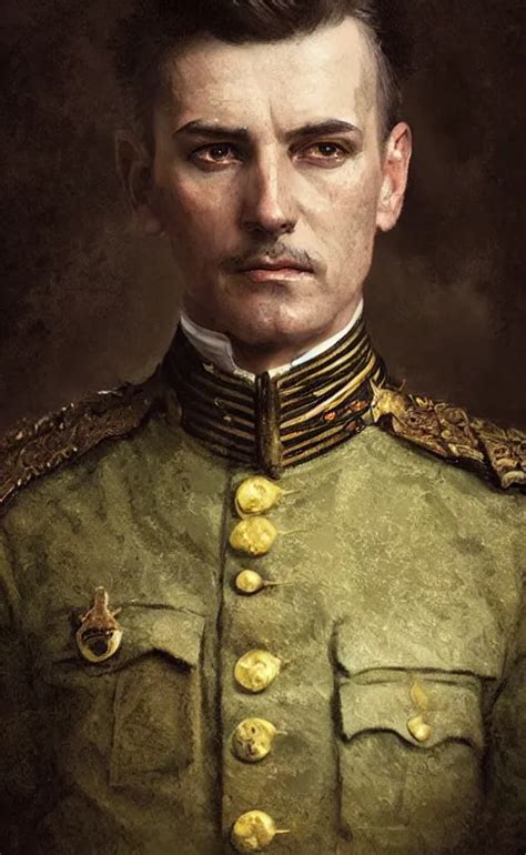 Portrait Of A Victorian General Wearing Military Stable Diffusion