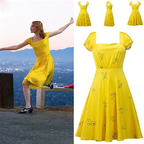 Colector Lechuguilla Fuga Emma Stone La La Land Yellow Dress Escudero