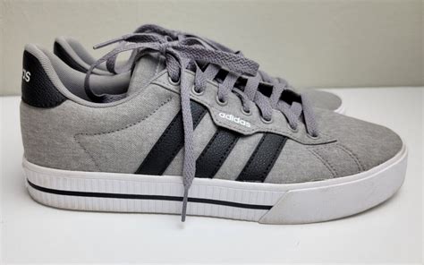 ADIDAS Men's Athletic Sneakers Grey & Black Shoes FW3… - Gem