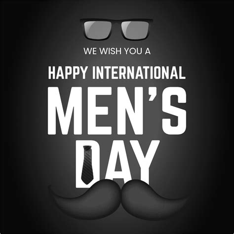 Free International Mens Day Wishes Instagram Post Template Edit