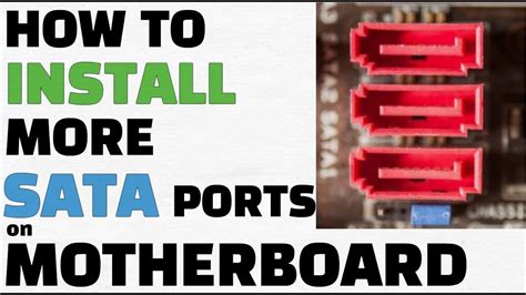 Install More Sata Ports On A Computer Youtube