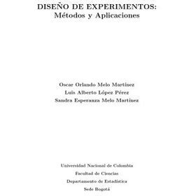 Dise O De Experimentos M Todos Y Aplicaciones