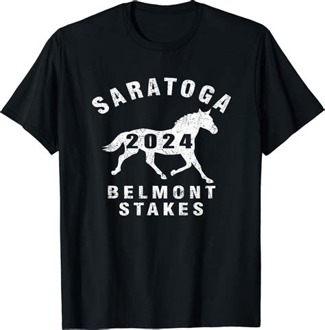 Saratoga Springs Ny 2024 Belmont Stakes Horse Racing Vintage T Shirt