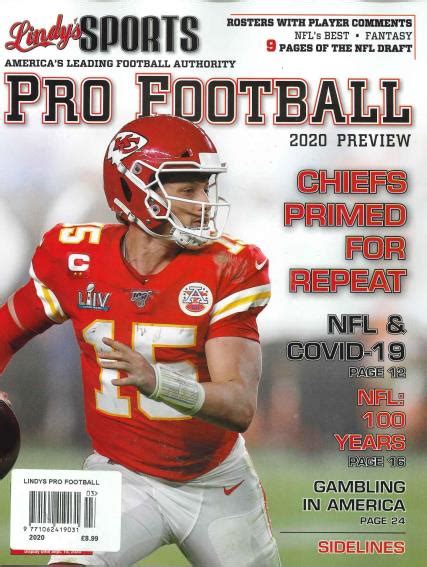 Lindys Sports Pro Football Preview Magazine Subscription