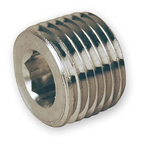 Parker Hollow Hex Head Plug 316l Stainless Steel 3 8 In Fitting Pipe Size Male Npt 7 16 In