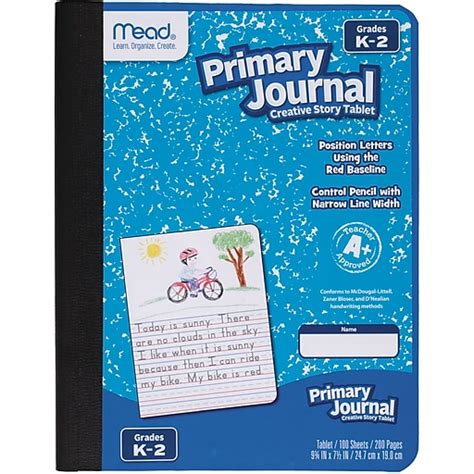 Mead Grades K 2 Primary Journal Composition Notebooks 75 X 975