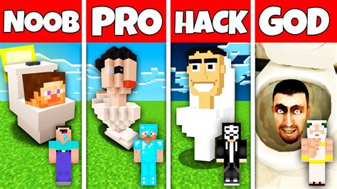 Minecraft Battle Noob Vs Pro Vs Hacker Vs God Skibidi Toilet Secret