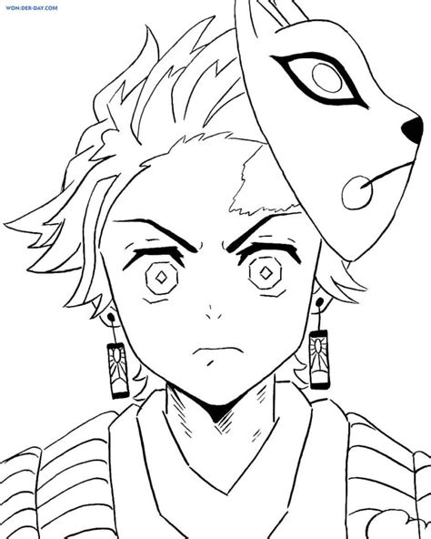 Coloriage Demon Slayer Kimetsu No Yaiba Sur Wonder