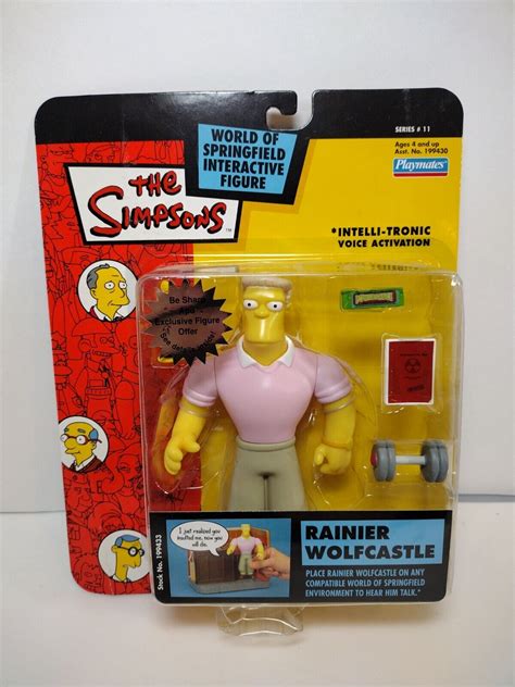 Simpsons Rainier Wolfcastle Action Figure Wos Mib Series 11 Playmates