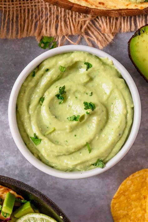 Avocado Crema With Jalapenos The Yummy Bowl