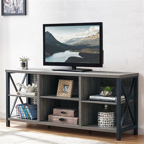 Buy LVB Rustic Entertainment Center For 65 Inch TV Industrial Wood TV