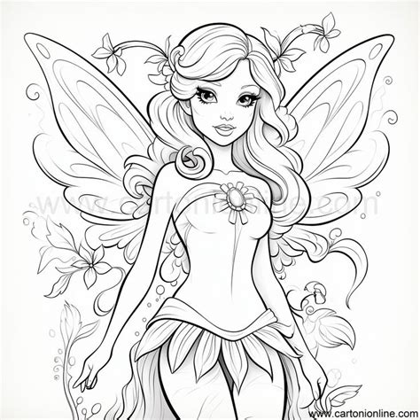 Hada 48 De Hadas Para Colorear Pintar E Imprimir Fairy Coloring