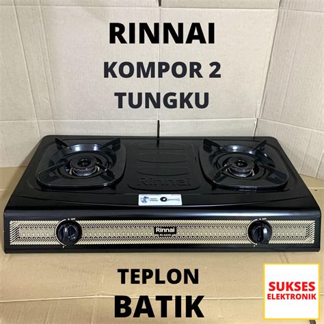 Jual Kompor Gas Rinnai 2 Tungku 522s Jumbo Hitam Sun Burner Shopee