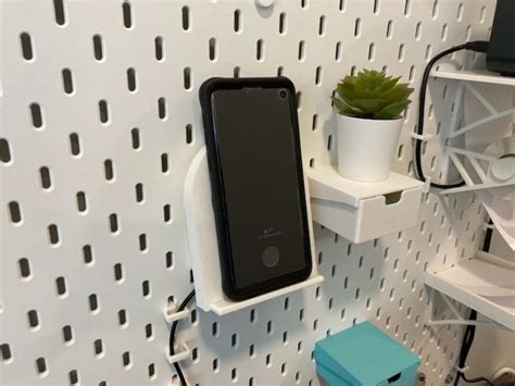 Skadis Wireless Phone Charger Ikea Skadis Phone Holder Charger Etsy