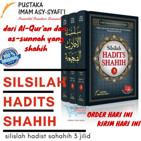 Buku SILSILAH HADITS SHAHIH 1 Set 3 Jilid Hard Cover Bonus Box