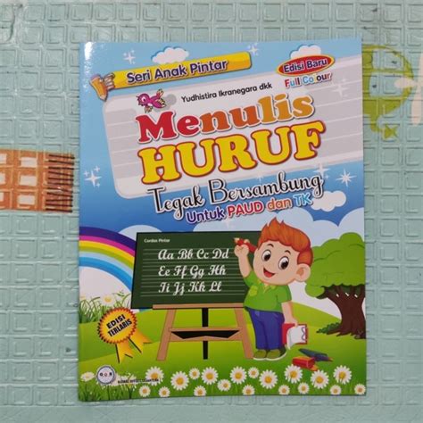 Jual Buku Anak Pintar Menulis Huruf Tegak Bersambung Untuk Paud Tk Ukuran Besar Gos Shopee