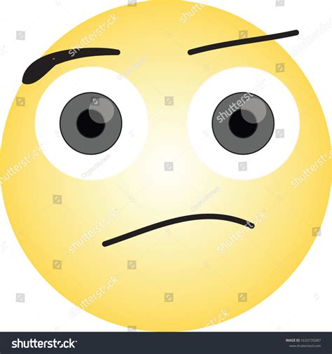 Arrogant Emoji Yellow Snobbish Emoticon Face Image Vectorielle De