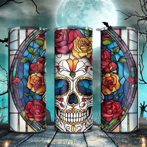 Stained Glass Skull Etsy