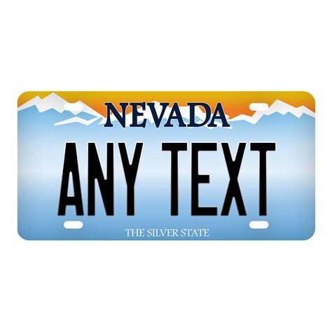 Custom Nevada License Plate Personalized Name All 50 Etsy Australia