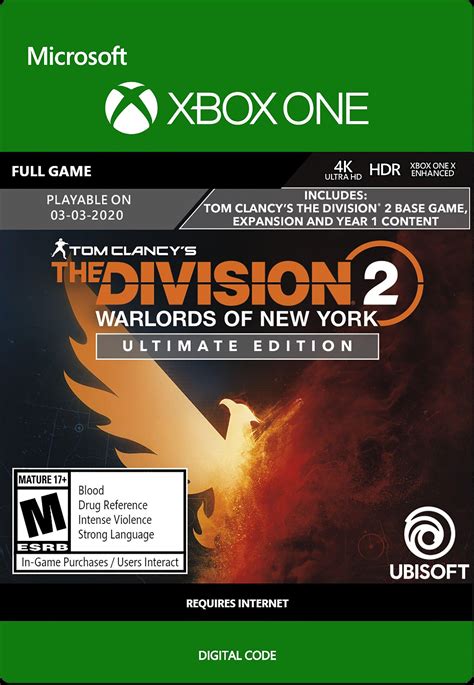 Tom Clancy S The Division 2 Warlords Of New York Ultimate Edition Bundle