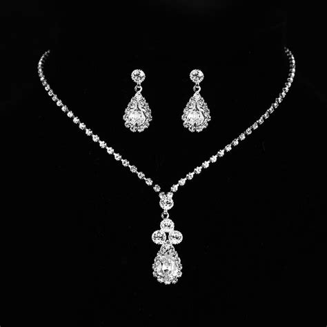 Elegant Rhinestoneszircon With Rhinestone Ladies Jewelry Sets