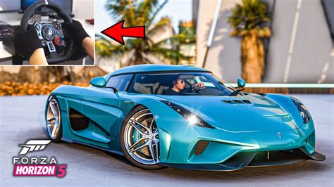 Koenigsegg Regera Forza Horizon 5 Logitech G29 4K Gameplay YouTube