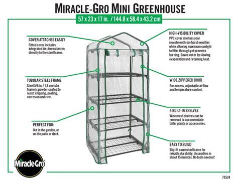 Shelterlogic Miracle Gro X X Mini Greenhouse