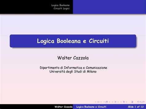 PDF Logica Booleana E Circuiti Disi Unige It PDF FileLogica