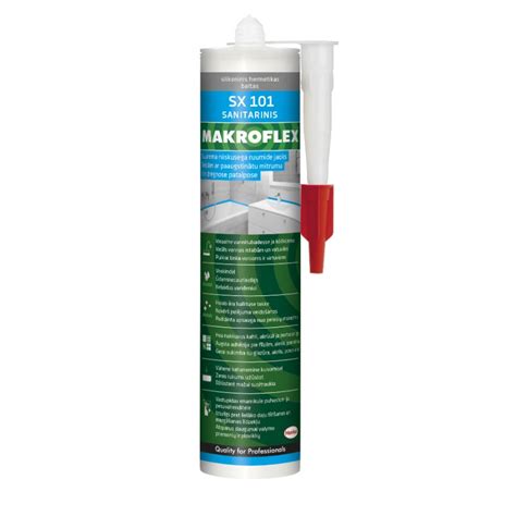 SANITAARSILIKOON MAKROFLEX SX101 VALGE 300ML - Espak E-pood