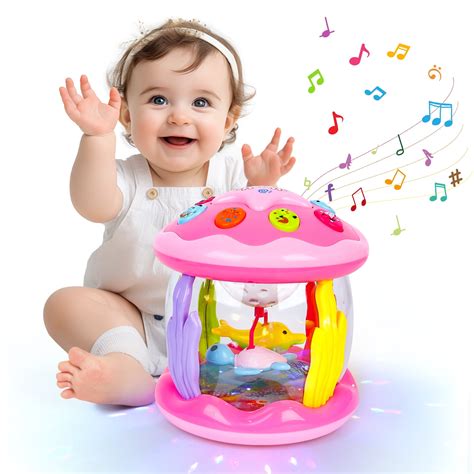 Shayson Baby Toys 6 to 12 Months+, Ocean Rotating Star Light Projector ...