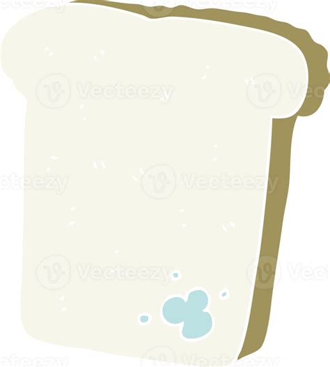 flat color illustration  mouldy bread  png