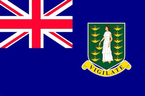 Bandeira Das Ilhas Virgens Brit Nicas No Mar Do Caribe S Mbolo